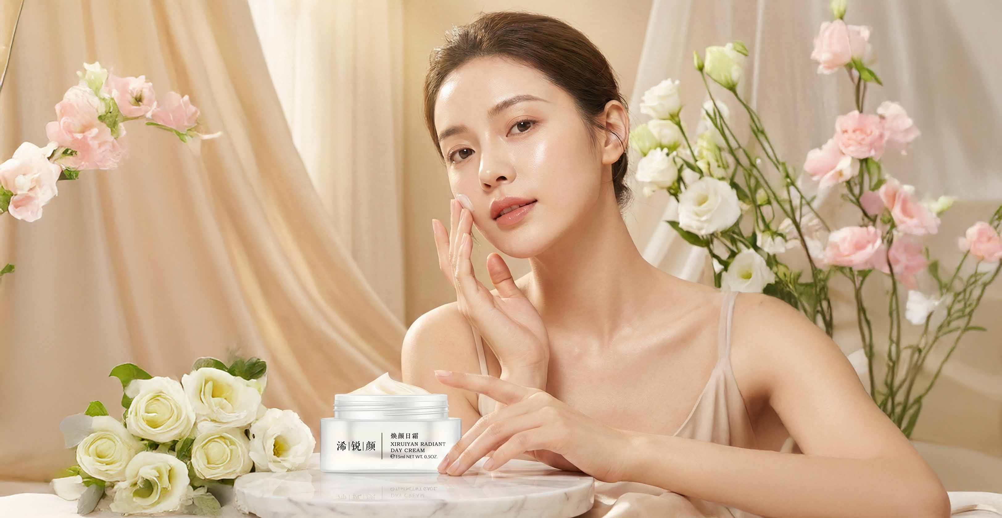 自然光泽的肌肤